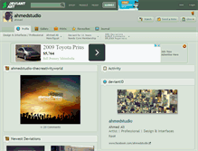 Tablet Screenshot of ahmedstudio.deviantart.com