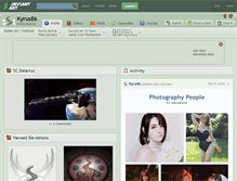 Tablet Screenshot of kyrus86.deviantart.com