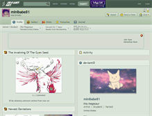 Tablet Screenshot of minibabe81.deviantart.com