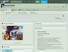Tablet Screenshot of anime-fantasy.deviantart.com