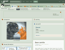 Tablet Screenshot of karacat.deviantart.com