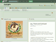 Tablet Screenshot of neoknights.deviantart.com