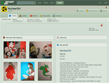 Tablet Screenshot of nucleargirl.deviantart.com