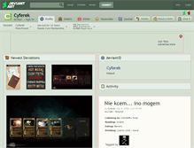 Tablet Screenshot of cyferek.deviantart.com