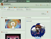 Tablet Screenshot of emmythecat.deviantart.com