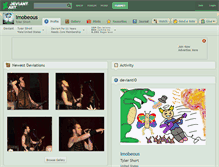 Tablet Screenshot of imobeous.deviantart.com