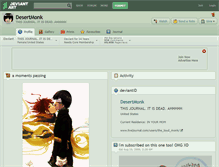 Tablet Screenshot of desertmonk.deviantart.com