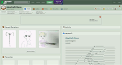 Desktop Screenshot of minecraft-steve.deviantart.com