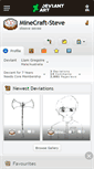 Mobile Screenshot of minecraft-steve.deviantart.com