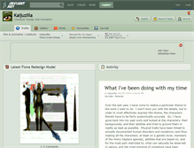 Tablet Screenshot of kaijuzilla.deviantart.com