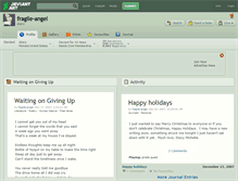Tablet Screenshot of fragile-angel.deviantart.com