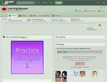 Tablet Screenshot of learningjapanese.deviantart.com