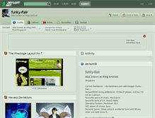 Tablet Screenshot of funky-flair.deviantart.com