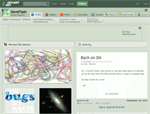 Tablet Screenshot of daveflash.deviantart.com