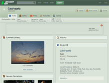 Tablet Screenshot of cassi-opeia.deviantart.com