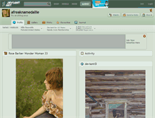 Tablet Screenshot of afreaknamedallie.deviantart.com
