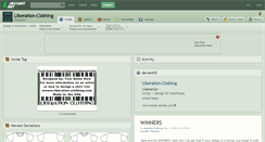 Desktop Screenshot of liberation-clothing.deviantart.com