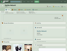 Tablet Screenshot of naniko-natsumi.deviantart.com