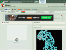 Tablet Screenshot of doktah74.deviantart.com