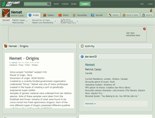 Tablet Screenshot of nemet.deviantart.com