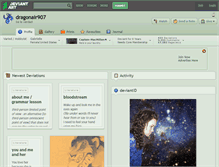 Tablet Screenshot of dragonair907.deviantart.com