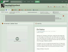 Tablet Screenshot of hauntingvisionsstock.deviantart.com