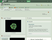 Tablet Screenshot of king-aeolus.deviantart.com