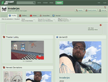 Tablet Screenshot of invaderjes.deviantart.com