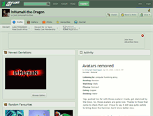 Tablet Screenshot of inhuman-the-dragon.deviantart.com