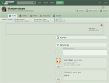 Tablet Screenshot of blueberrybears.deviantart.com