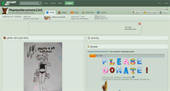 Desktop Screenshot of phantomnevermore2365.deviantart.com