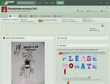 Tablet Screenshot of phantomnevermore2365.deviantart.com