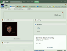 Tablet Screenshot of nuky.deviantart.com
