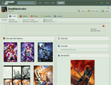 Tablet Screenshot of deadmanawake.deviantart.com