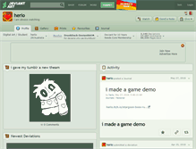 Tablet Screenshot of herio.deviantart.com