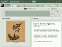 Tablet Screenshot of caelitha.deviantart.com