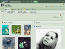 Tablet Screenshot of harridan.deviantart.com