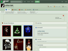 Tablet Screenshot of cutlass-kate.deviantart.com