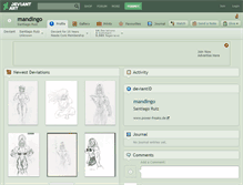 Tablet Screenshot of mandingo.deviantart.com