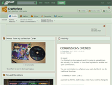 Tablet Screenshot of crashtefano.deviantart.com