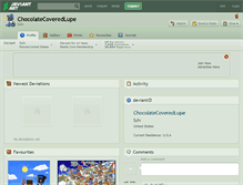 Tablet Screenshot of chocolatecoveredlupe.deviantart.com