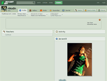 Tablet Screenshot of nikodin.deviantart.com