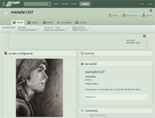 Tablet Screenshot of michelle1337.deviantart.com