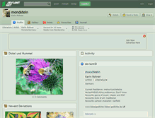 Tablet Screenshot of mondstein.deviantart.com