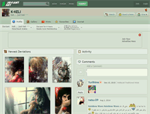 Tablet Screenshot of k-keli.deviantart.com