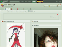 Tablet Screenshot of love-of-the-wolf.deviantart.com