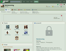Tablet Screenshot of netzlemming.deviantart.com