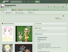 Tablet Screenshot of margaritamalfoy.deviantart.com