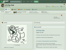 Tablet Screenshot of lfg-fan-club.deviantart.com