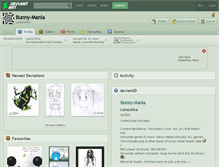 Tablet Screenshot of bunny-mania.deviantart.com